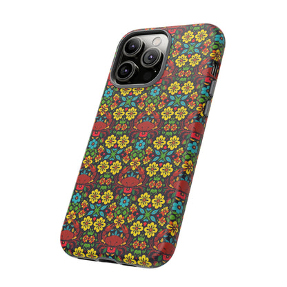 Tough Cases, Cancer, Zodiac v2, Flower Pattern