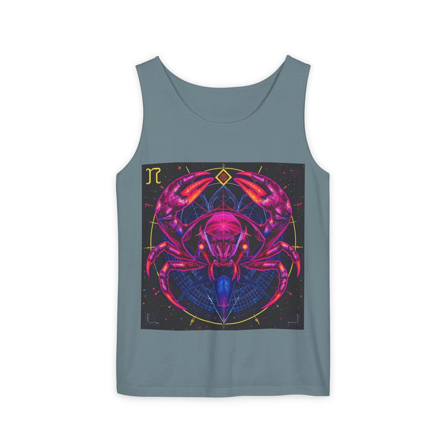 Unisex Garment-Dyed, Tank Top, Cancer, Pop Art, 100% US cotton