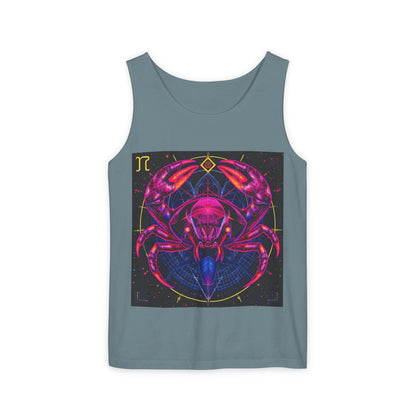 Unisex Garment-Dyed, Tank Top, Cancer, Pop Art, 100% US cotton