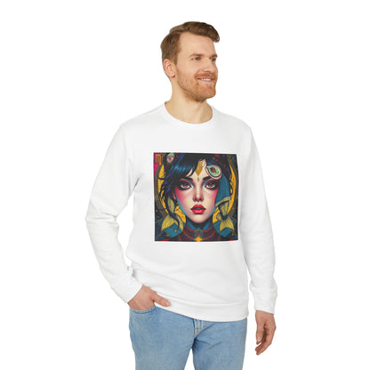 Adidas, Unisex Fleece Crewneck Sweatshirt, Pisces, Pop Art v1, Zodiac