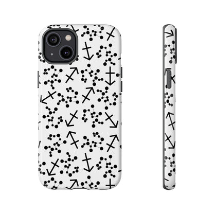 Tough Cases with the Sagittarius Zodiac sign for iPhone, Samsung Galaxy, and Google Pixel devices