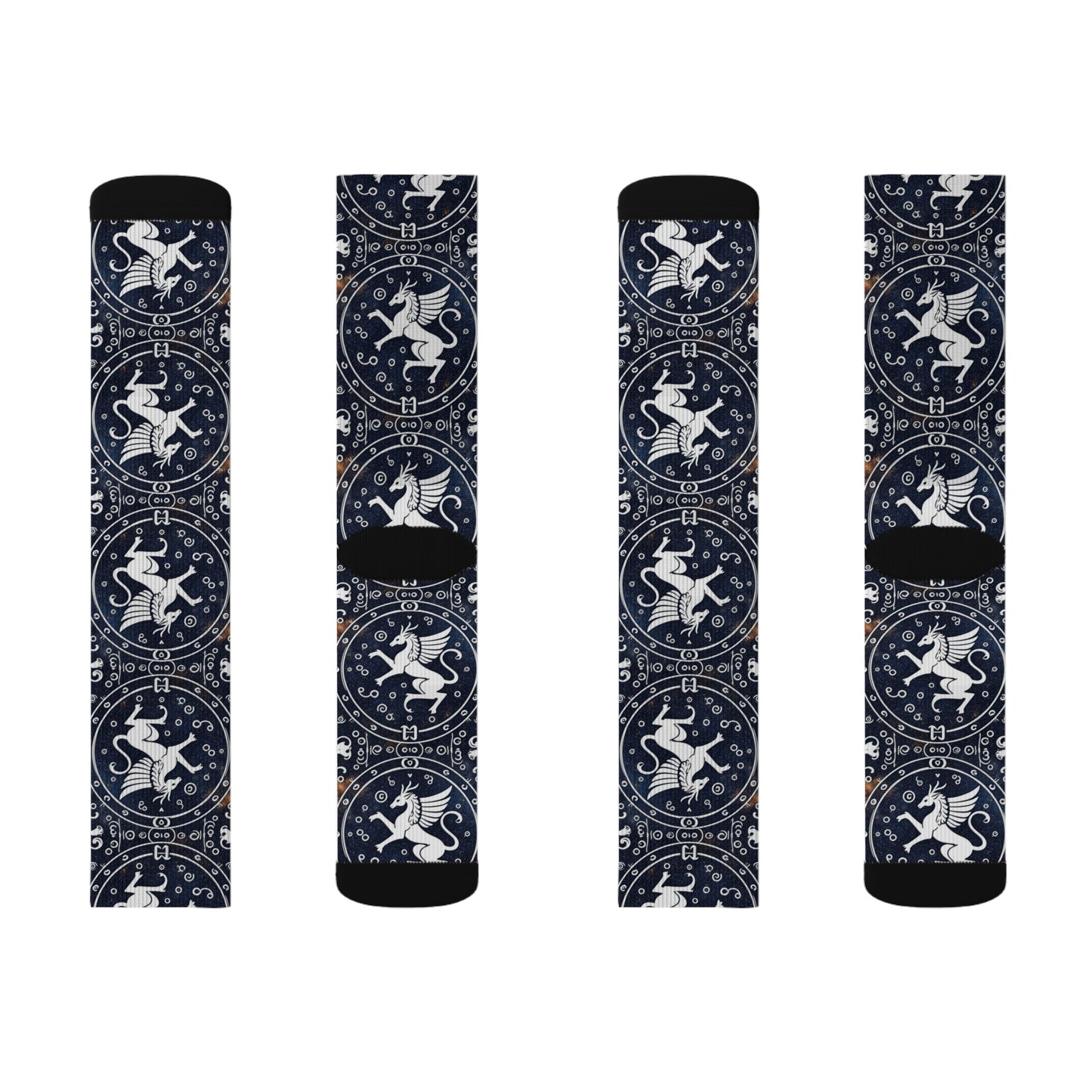 Sublimation Socks, Virgo, Zodiac v1, Pattern
