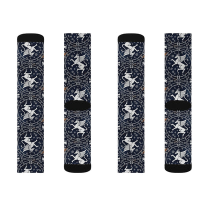 Sublimation Socks, Virgo, Zodiac v1, Pattern