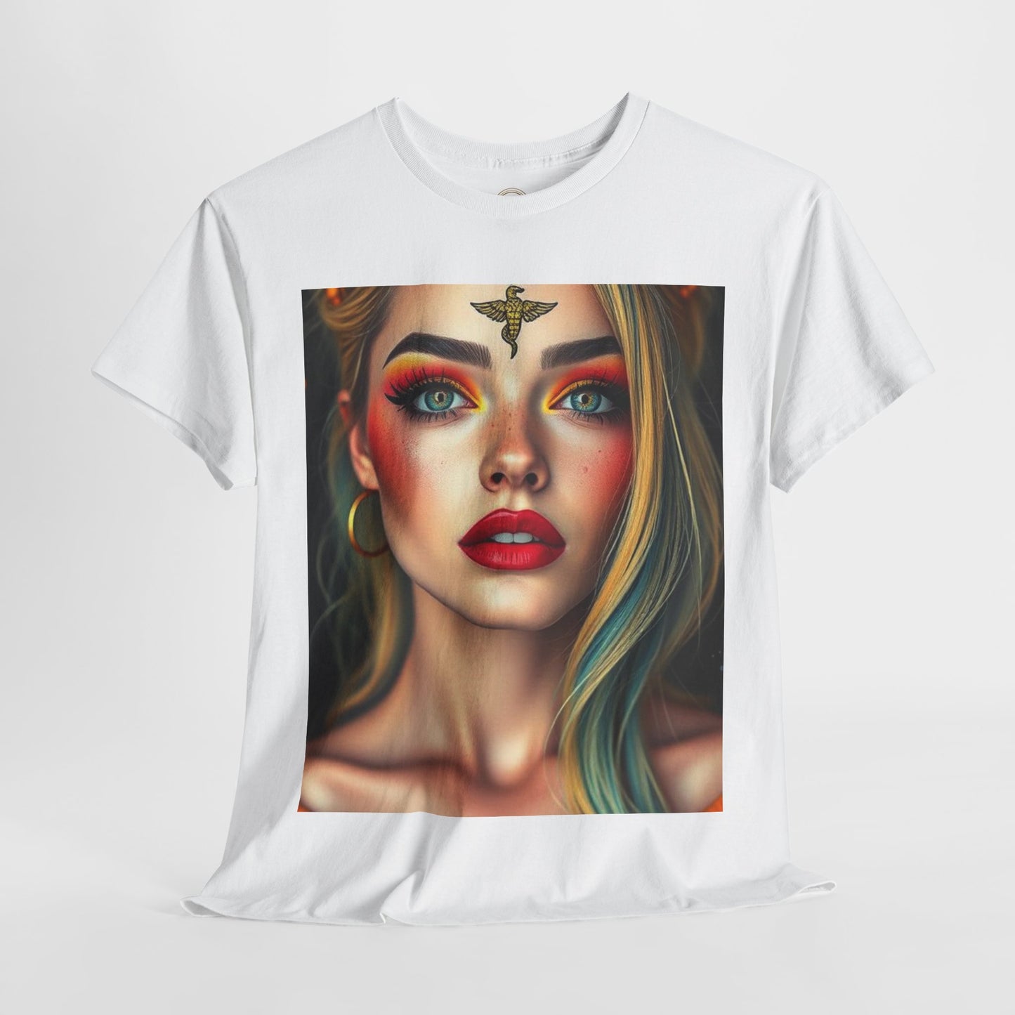 Unisex Heavy Cotton T-Shirt, Virgo, Zodiac, Sexy Art