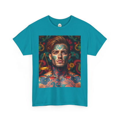 Unisex Heavy Cotton T-Shirt, Libra, Zodiac, Sexy Art