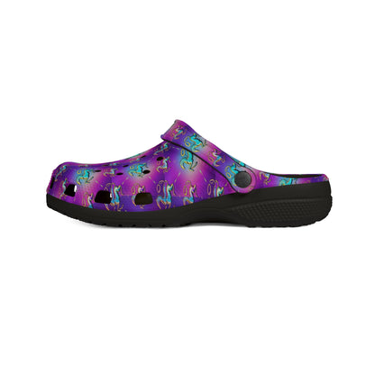 EVA Foam Rubber Shoes, (AOP), Aquarius, Zodiac v4, Pattern