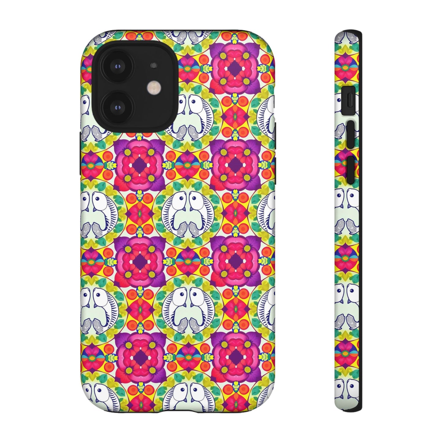 Tough Cases, Pisces, Zodiac v2, Flower Pattern