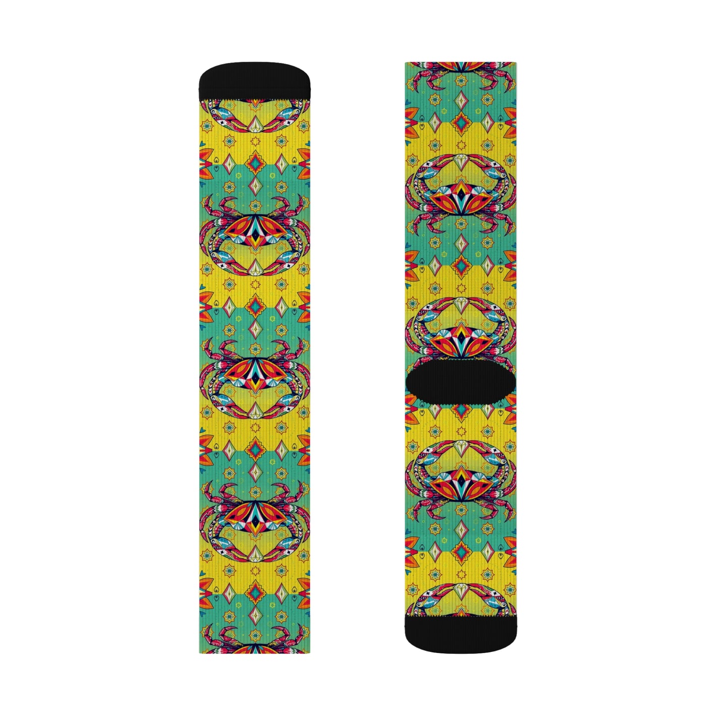 Sublimation Socks, Cancer, Zodiac  v1, Jewel Pattern