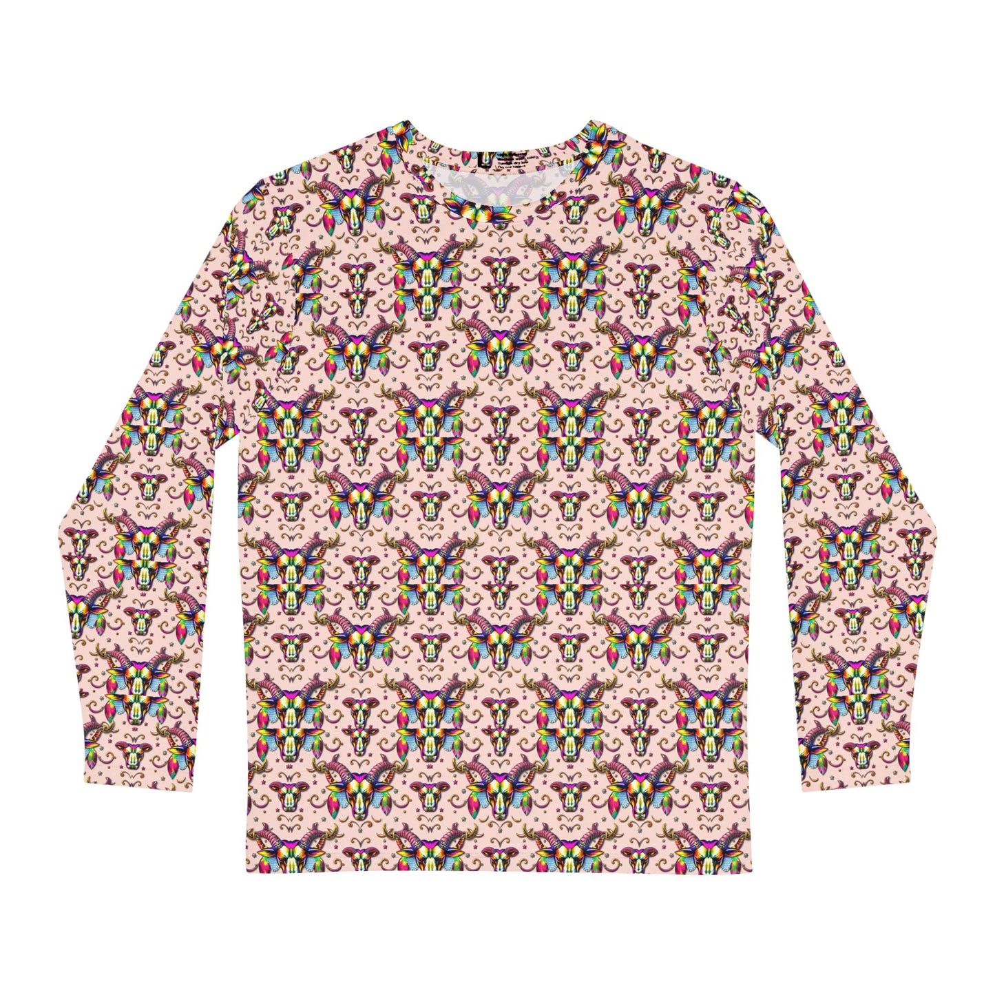 Men's Long Sleeve Shirt, (AOP), Taurus, Zodiac v1, Pattern