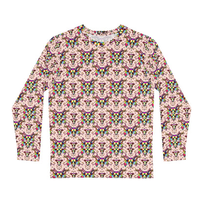 Men's Long Sleeve Shirt, (AOP), Taurus, Zodiac v1, Pattern