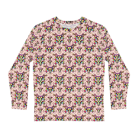 Men's Long Sleeve Shirt, (AOP), Taurus, Zodiac v1, Pattern