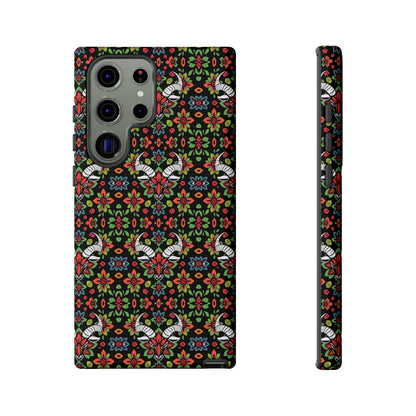 Tough Cases, Taurus, Zodiac v2, Flower Pattern