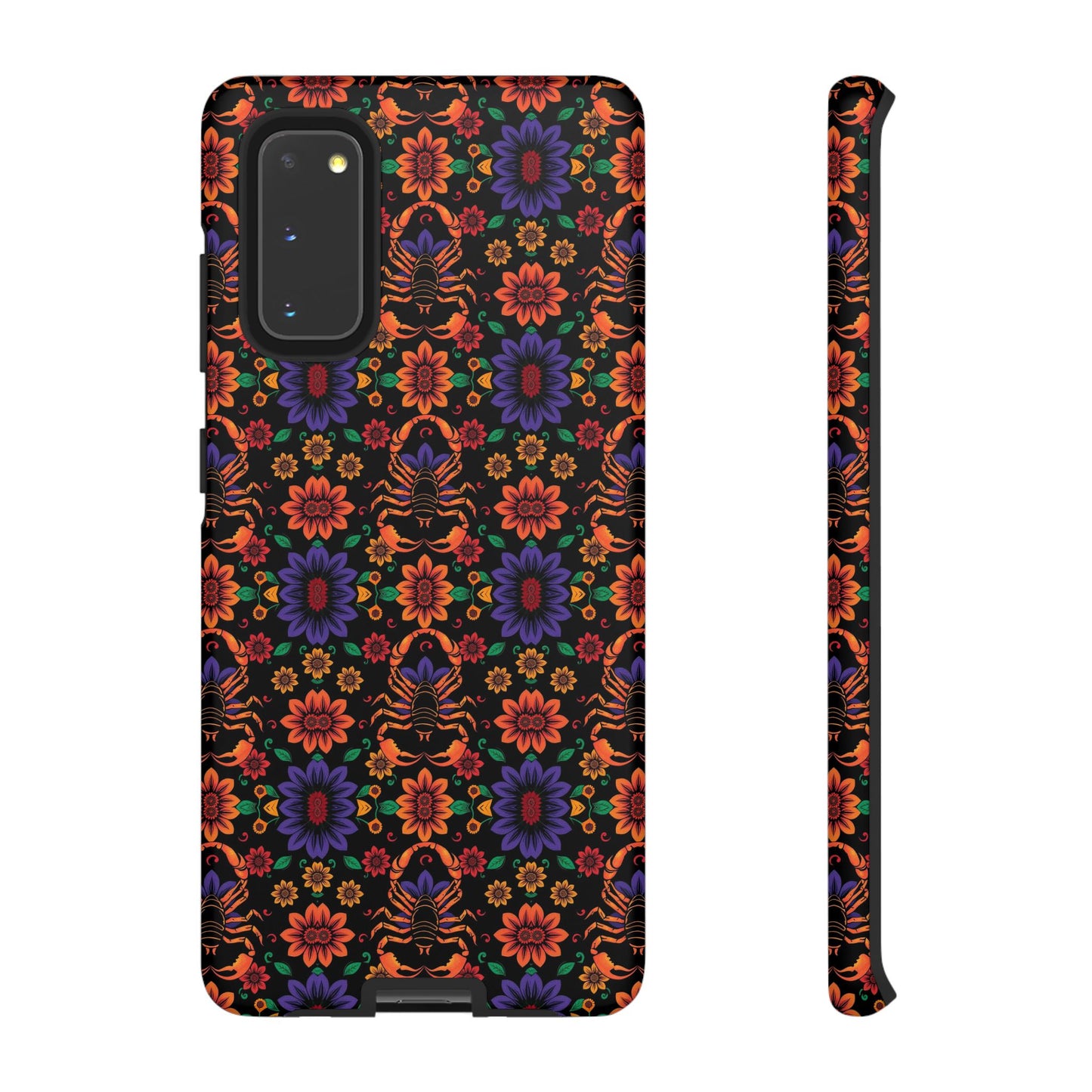 Tough Cases, Scorpio, Zodiac, Flower Pattern