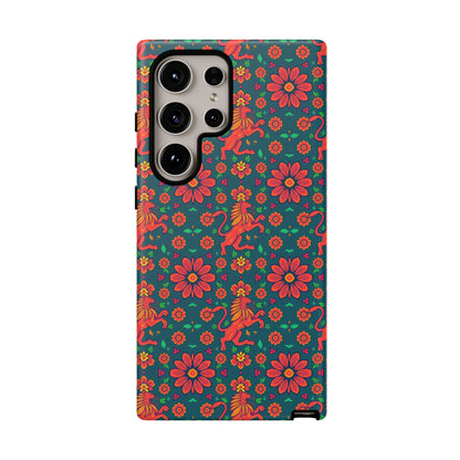 Tough Cases, Leo, Zodiac v2, Flower Pattern