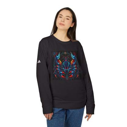 Adidas, Unisex Fleece Crewneck Sweatshirt, Scorpio, Pop Art, Zodiac