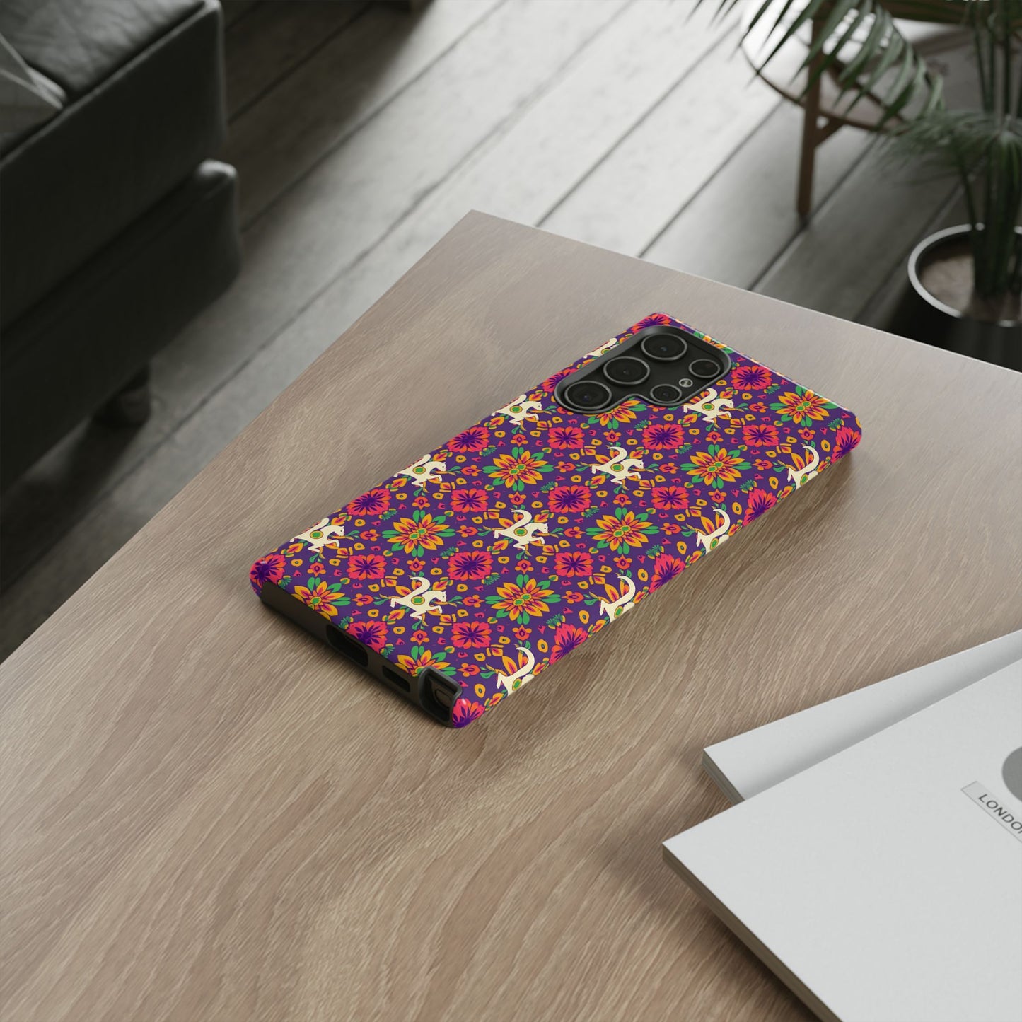 Tough Cases, Aquarius, Zodiac v1, Flower Pattern