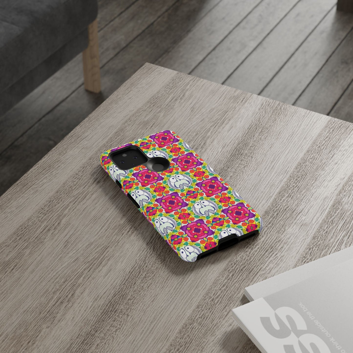 Tough Cases, Pisces, Zodiac v2, Flower Pattern