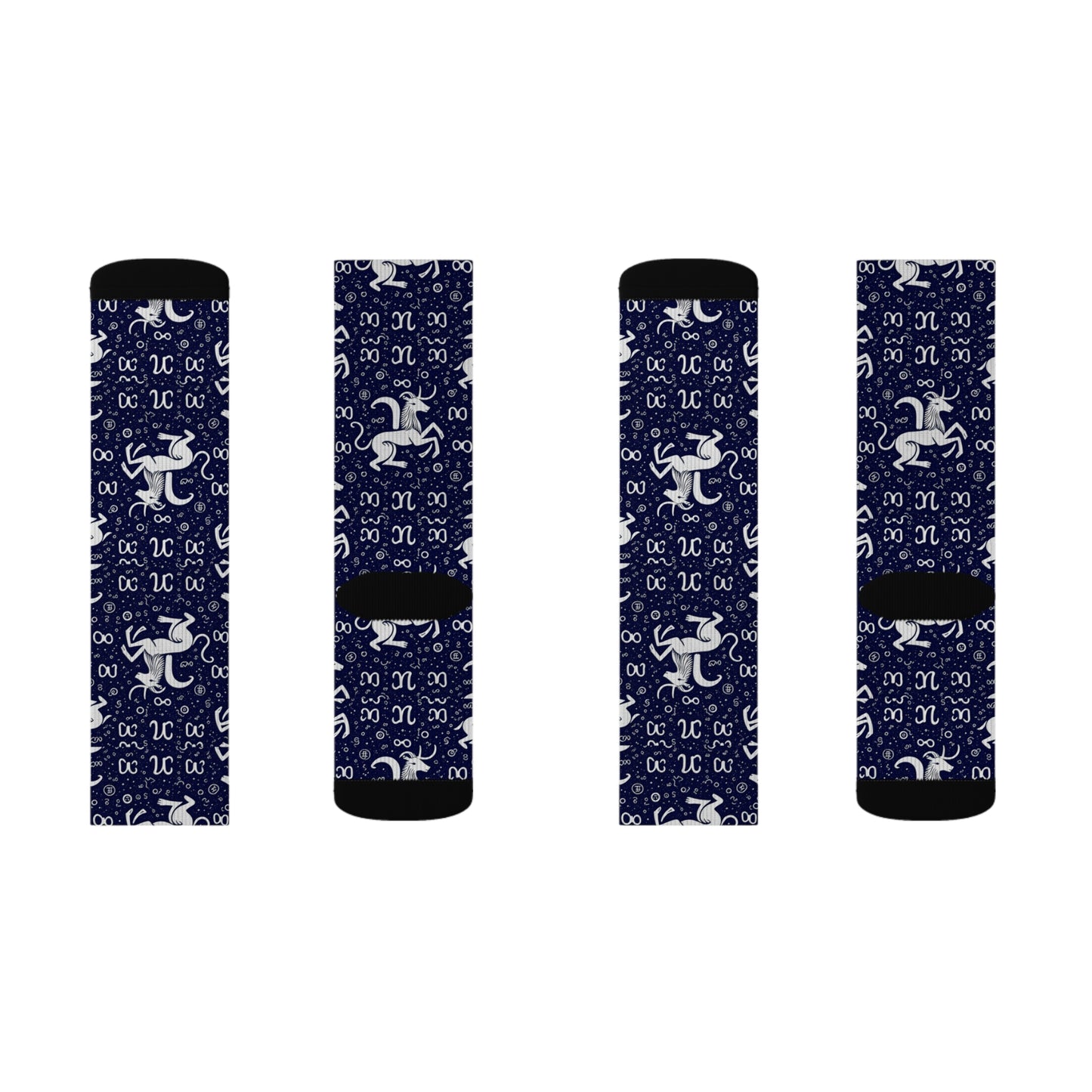 Sublimation Socks, Aquarius, Zodiac, Pattern