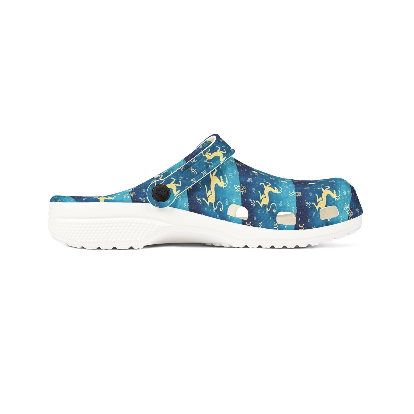 EVA Foam Rubber Shoes, (AOP), Aquarius, Zodiac, Pattern