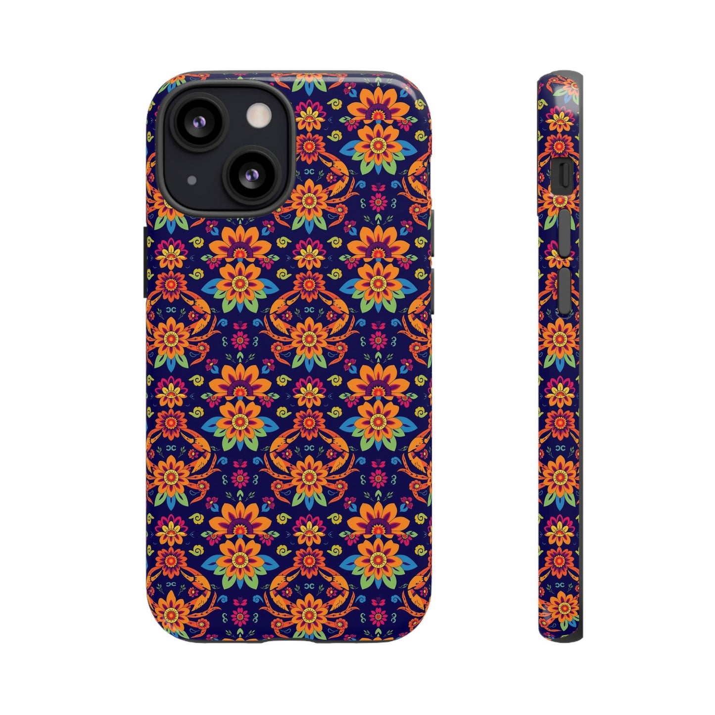 Tough Cases, Cancer, Zodiac, Flower Pattern