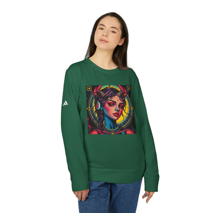 Adidas, Unisex Fleece Crewneck Sweatshirt, Scorpio, Pop Art v1, Zodiac
