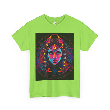 Unisex Heavy Cotton T-Shirt, Scorpio, Zodiac v4, Sexy Art