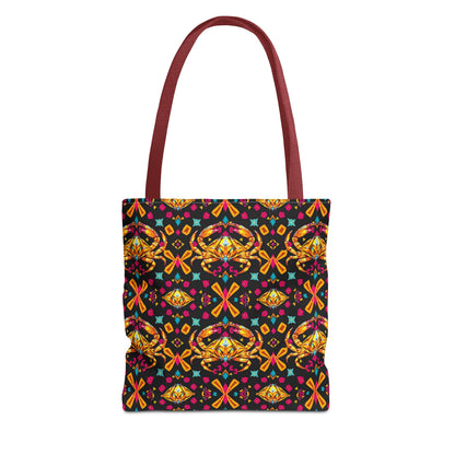 Tote Bag (AOP), Cancer, Zodiac v1, Jewel Pattern