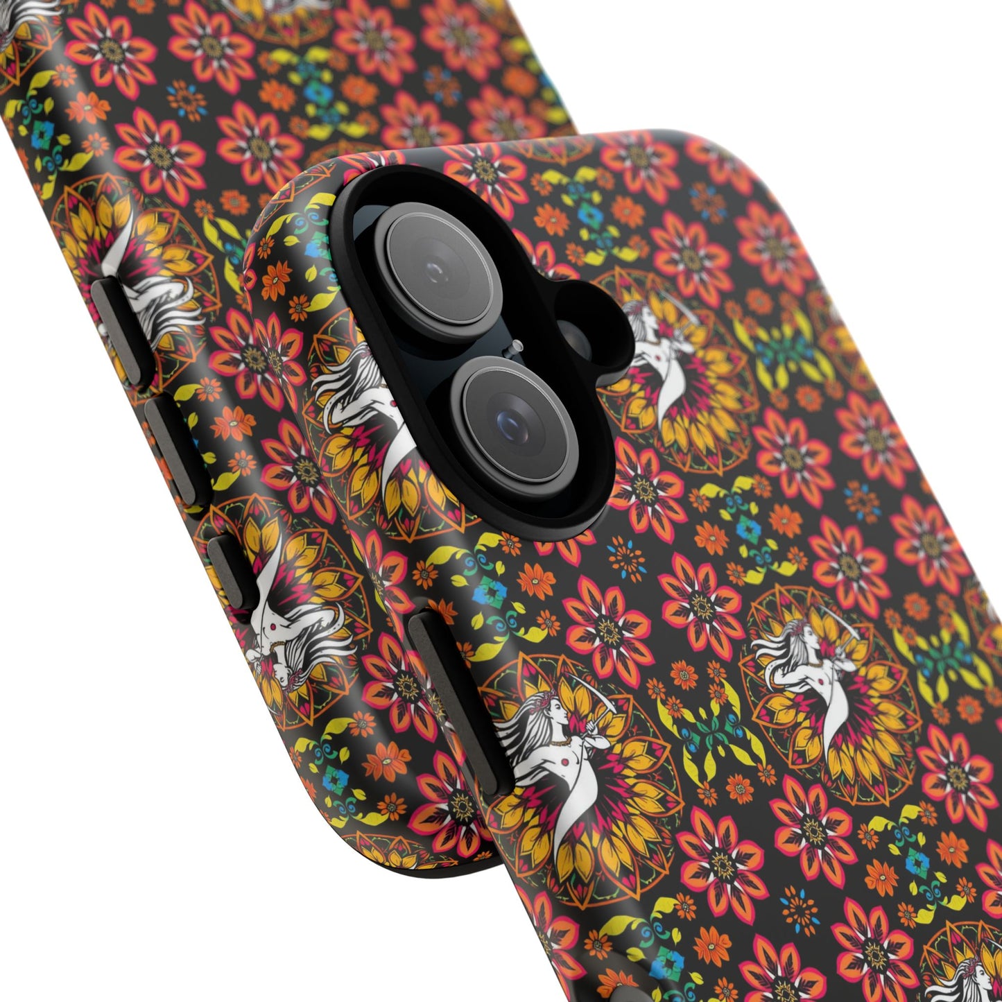 Tough Cases, Sagittarius, Zodiac v2, Flower Pattern
