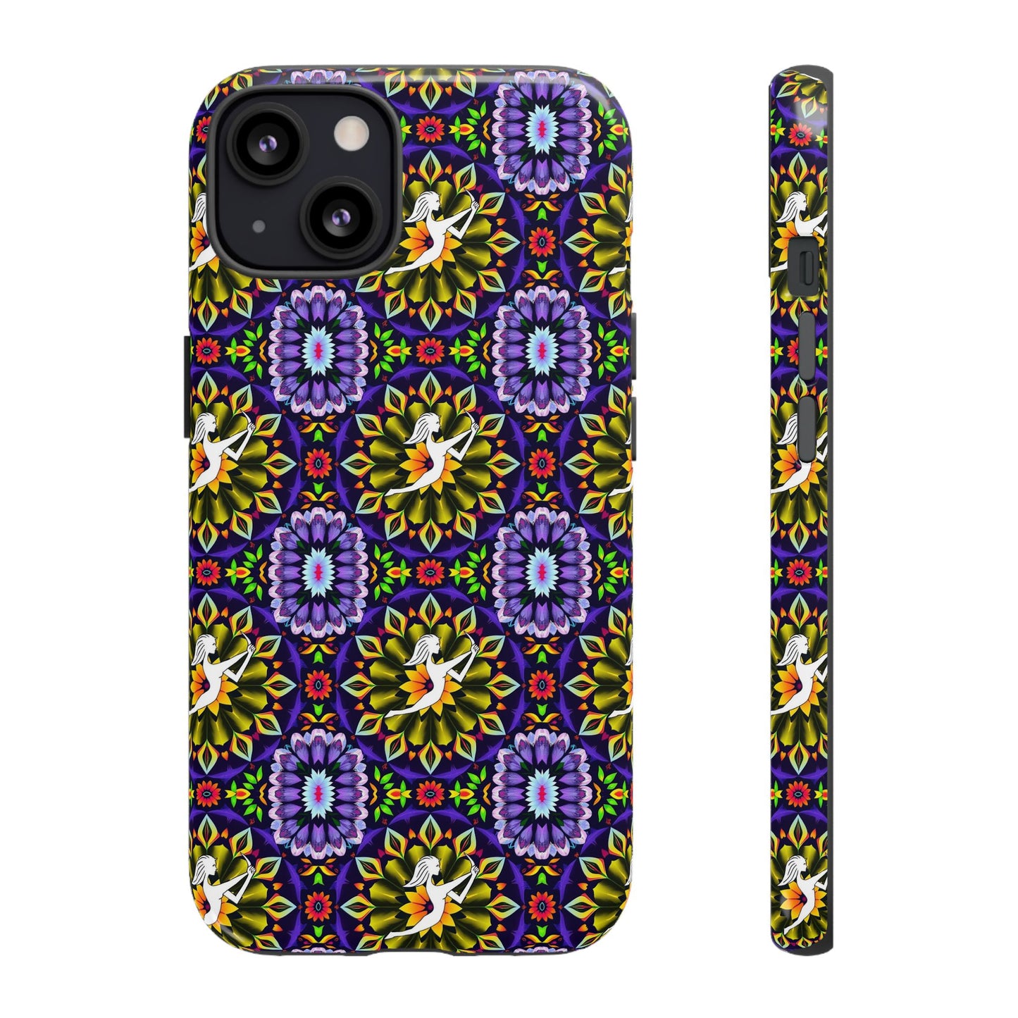 Tough Cases, Sagittarius, Zodiac v1, Flower Pattern