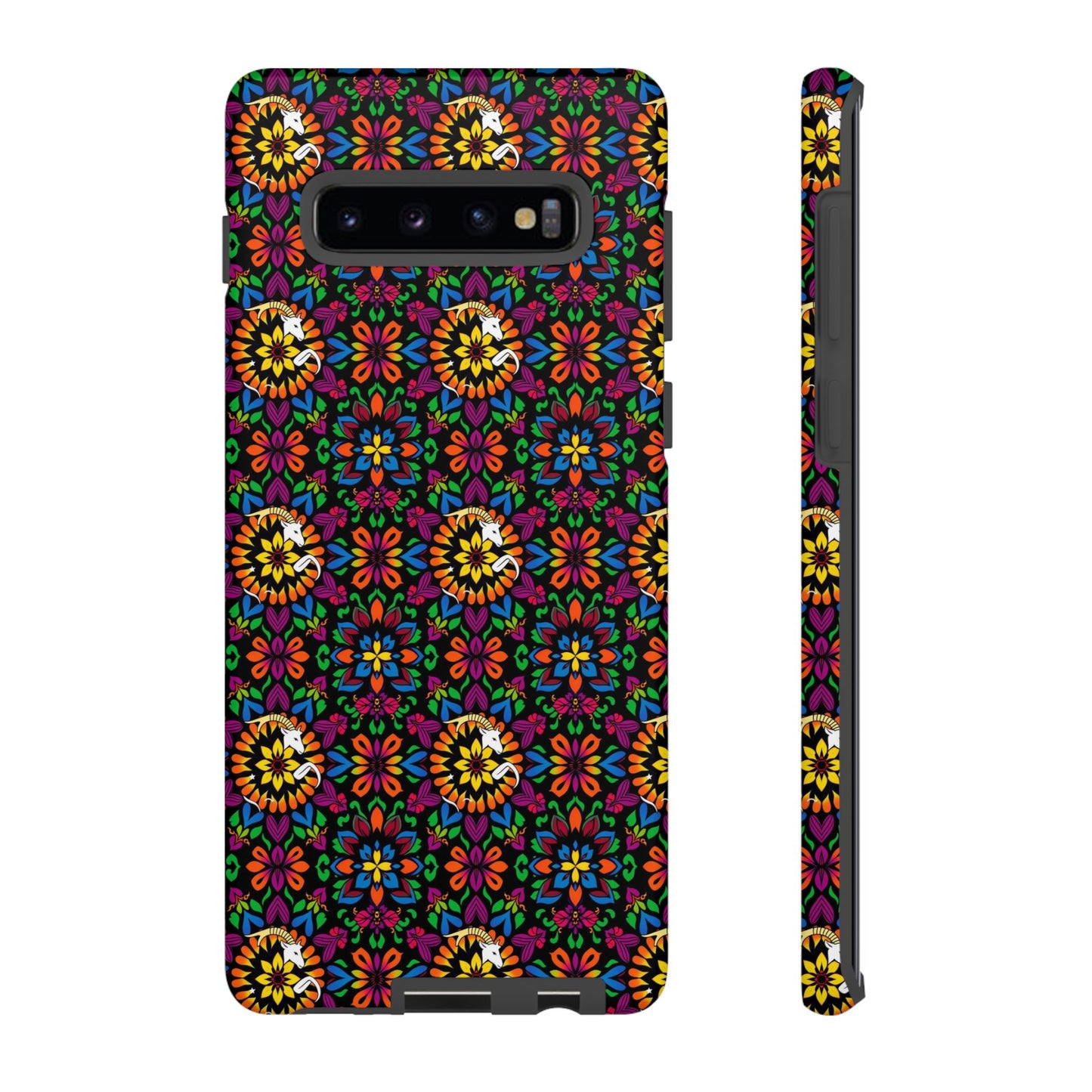Tough Cases, Capricorn, Zodiac v2, Flower Pattern
