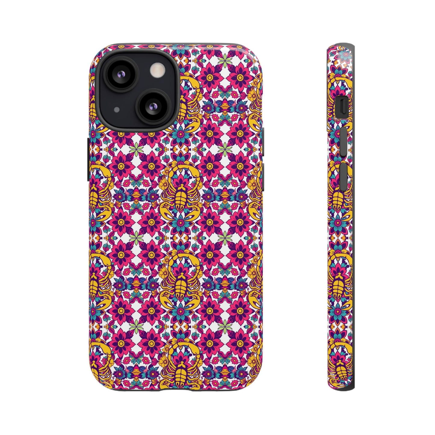 Tough Cases, Scorpio, Zodiac v2, Flower Pattern