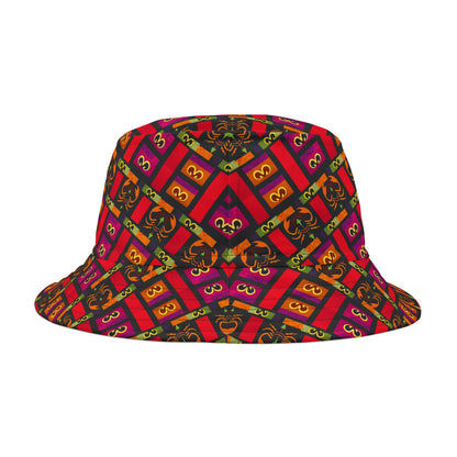 Bucket Hat, (AOP), Scorpio v1, Zodiac, Shape Pattern