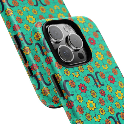 Tough Cases, Aquarius, Zodiac v2, Flower Pattern
