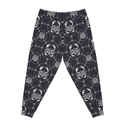 Athletic Joggers, Zodiac Design, Pattern, Scorpio, AOP