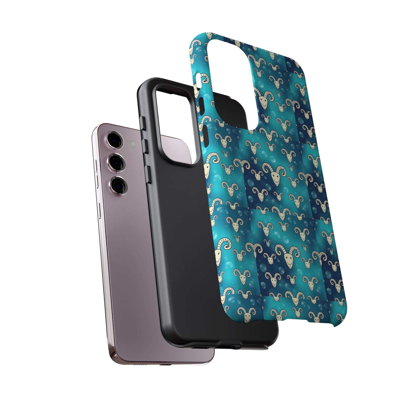 Tough Cases, Aries, Zodiac v1, Bubble Pattern