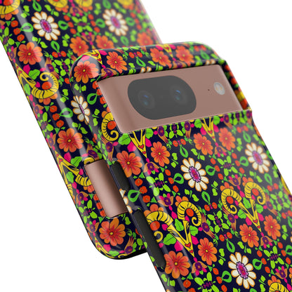 Tough Cases, Aries, Zodiac v4, Flower Pattern