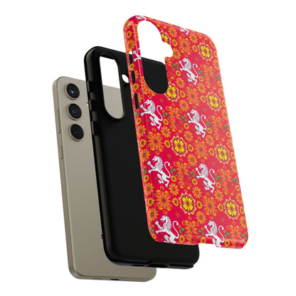 Tough Cases, Leo, Zodiac v4, Flower Pattern