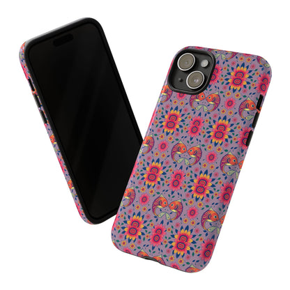 Tough Cases, Pisces, Zodiac v3, Flower Pattern