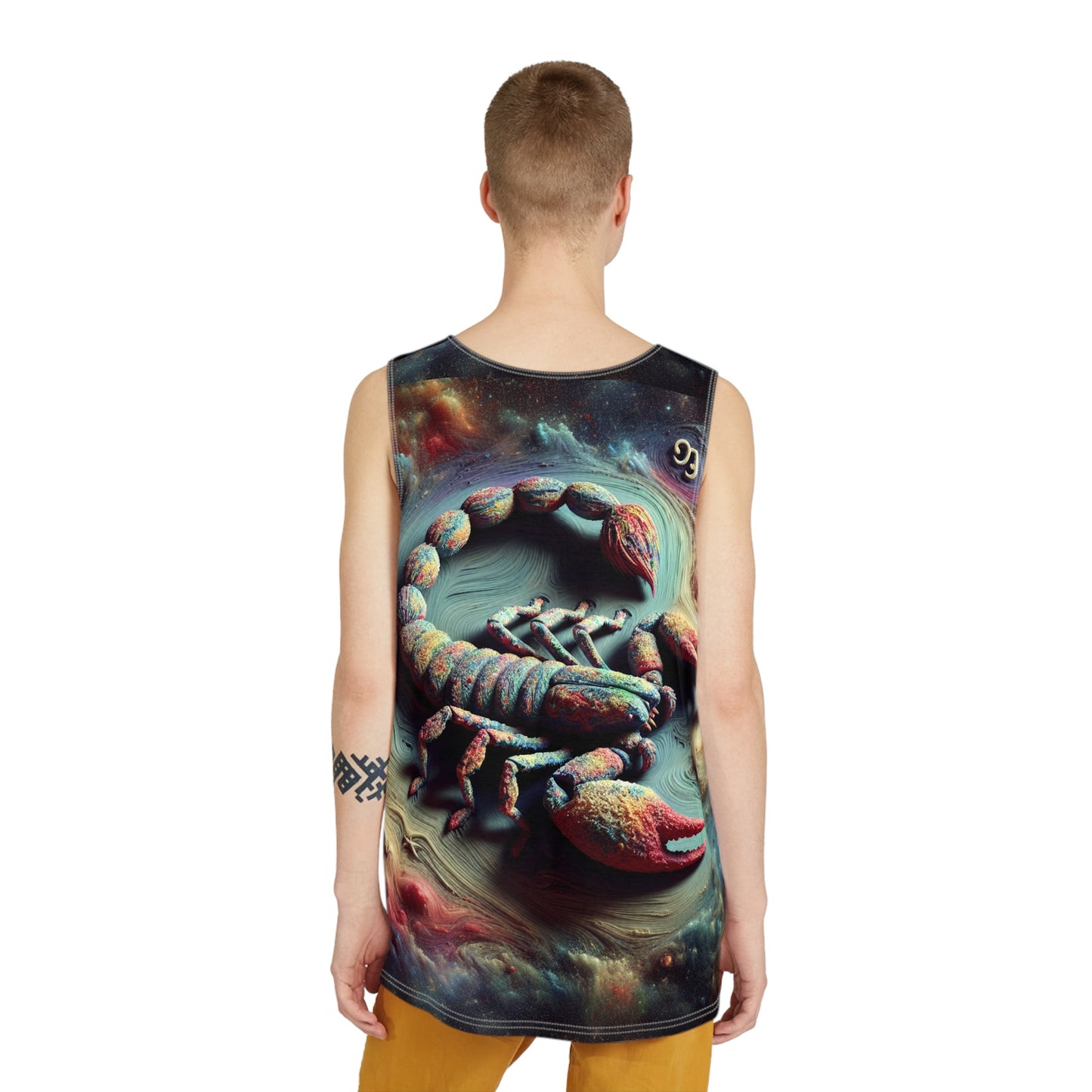 Men's Tank (AOP), Regular fit, Scorpio Space Zodiac Sign