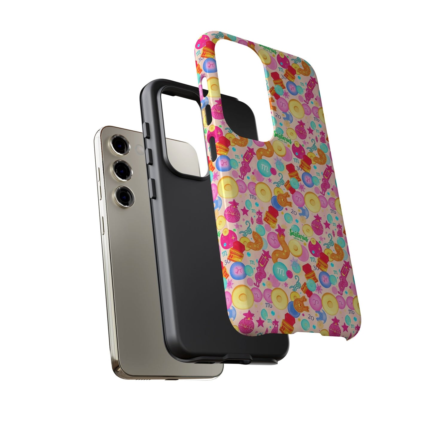 Tough Cases, Sagittarius, Zodiac v2, Bubble Pattern