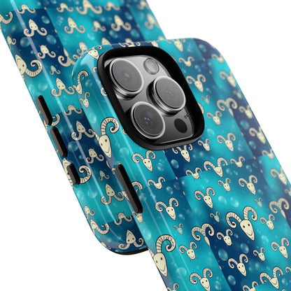Tough Cases, Aries, Zodiac v1, Bubble Pattern