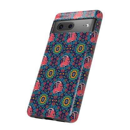Tough Cases, Capricorn, Zodiac v1, Flower Pattern