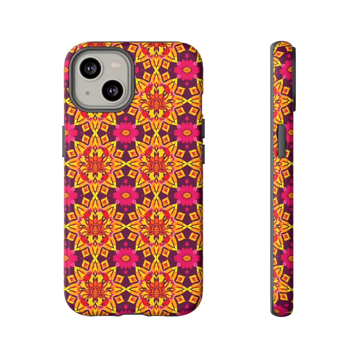 Tough Cases, Scorpio, Zodiac v1, Flower Pattern