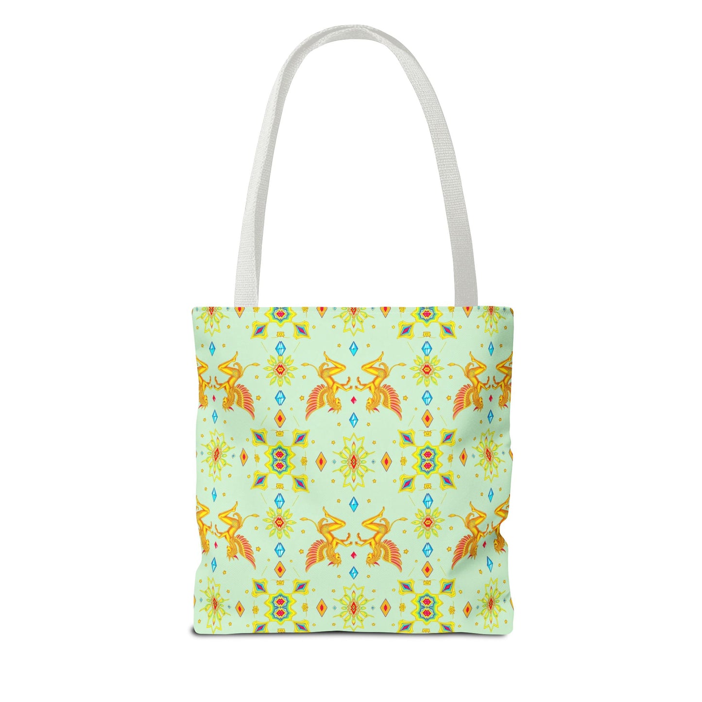 Tote Bag (AOP), Gemini, Zodiac v1, Jewel Pattern