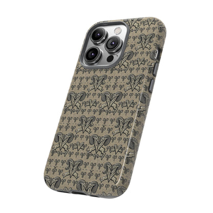 Tough Cases, Aries, Zodiac, Metal Pattern