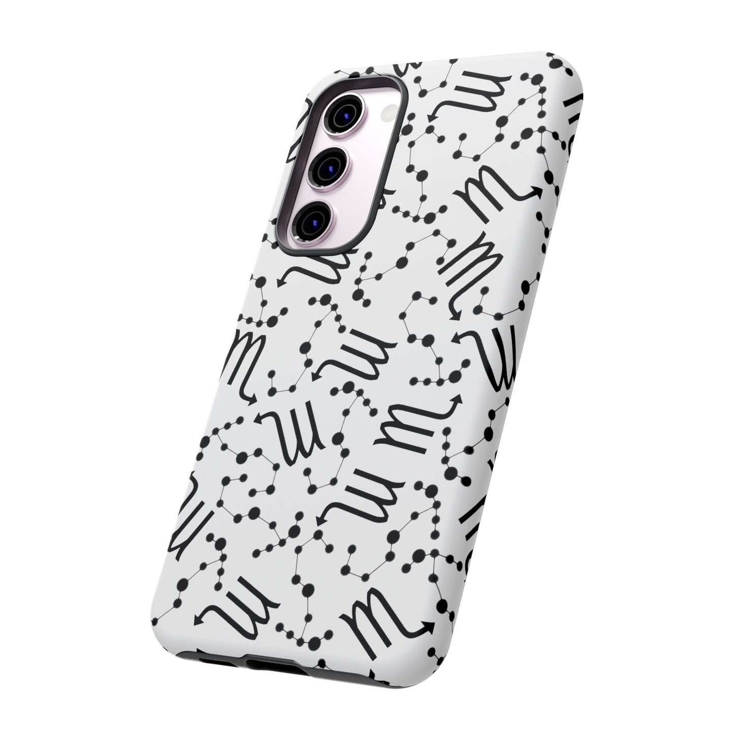 Tough Cases with the Scorpio Zodiac sign for iPhone, Samsung Galaxy, and Google Pixel devices
