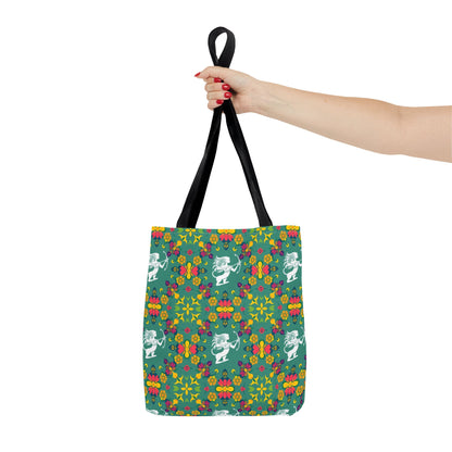Tote Bag, (AOP), Sagittarius, Zodiac v6, Flower Pattern