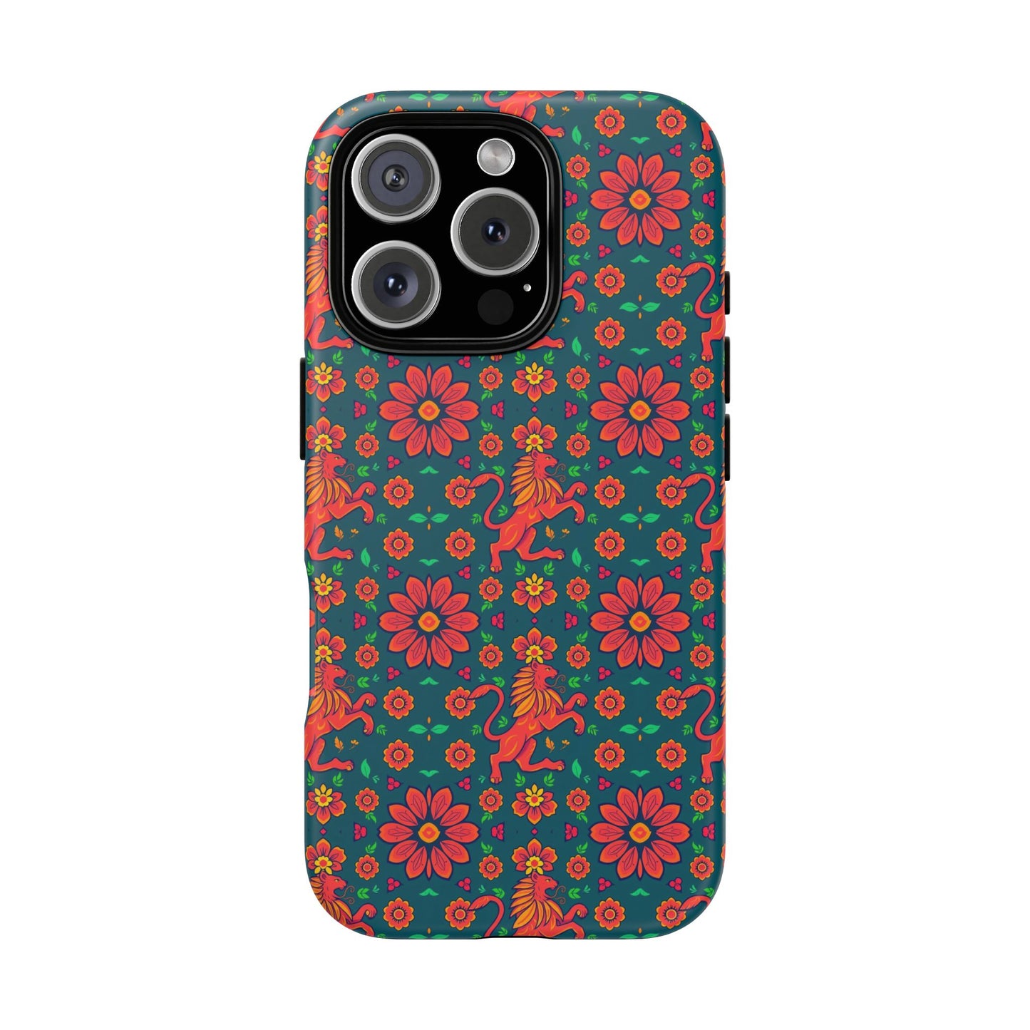 Tough Cases, Leo, Zodiac v2, Flower Pattern