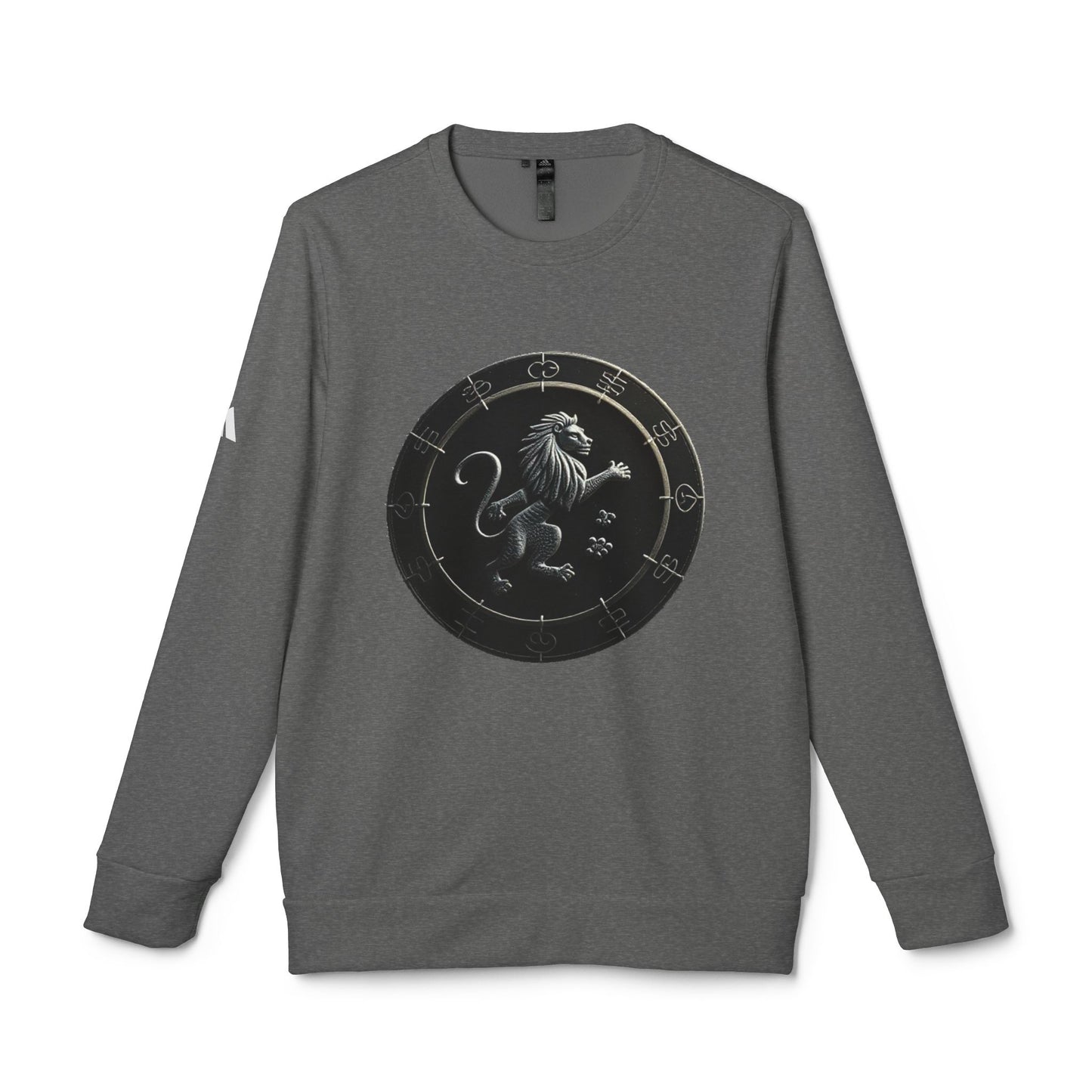 Adidas, Unisex Fleece Crewneck Sweatshirt, Leo, Space Animal, Zodiac