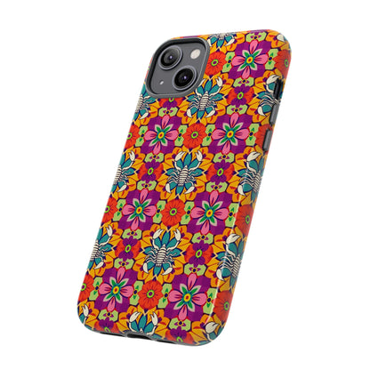 Tough Cases, Scorpio, Zodiac v3, Flower Pattern